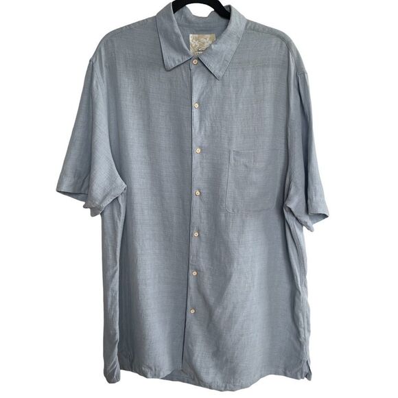 Tasso Elba Island ~ linen/silk blend shirt ~ size XL - Picture 1 of 6